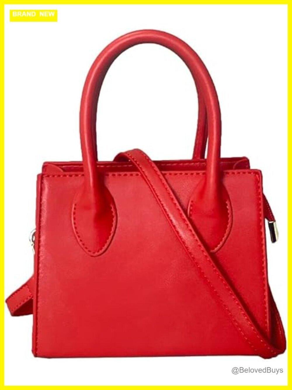 Faux Leather Small Crossbody Tote Purse Clutch Mini Handbag